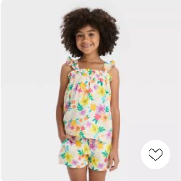 Cat and Jack Girls’ Gauze Short Set Size 6/7 (small) - Picture 11 of 16